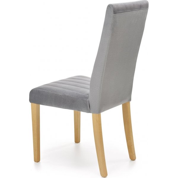 Stol Heather - Grå sammet & trä Stol Heather - Grå sammet & trä