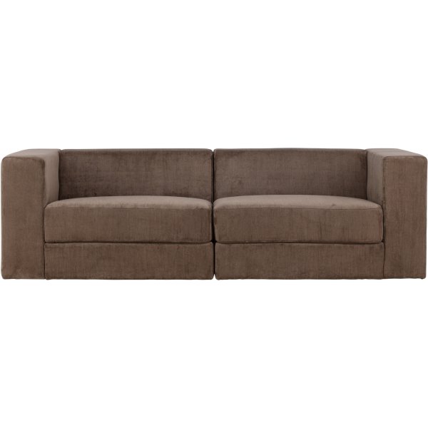 Lumi 3-sits soffa - Brun linne Lumi 3-sits soffa - Brun linne