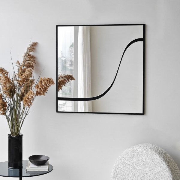 Miroir abstrait 2 - Noir Miroir abstrait 2 - Noir
