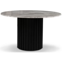 Sumo matbord Ø130cm - Svartbets / Silver marmor Sumo matbord Ø130cm - Svartbets / Silver marmor