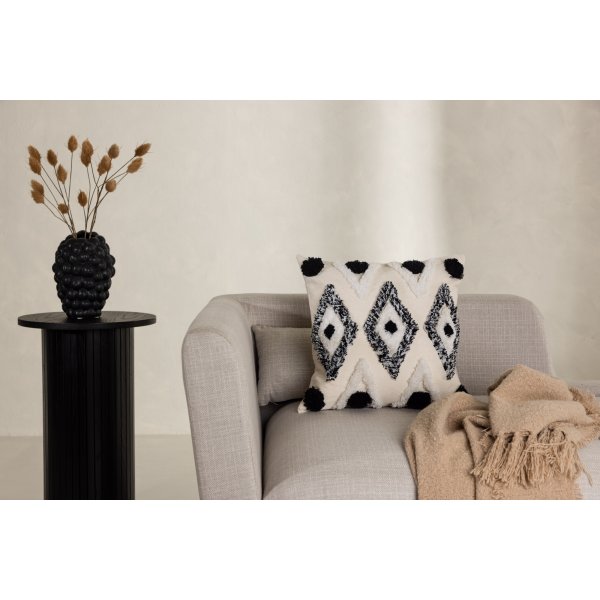 Melissa kuddfodral 45 x 45 cm - Svart/vit Melissa kuddfodral 45 x 45 cm - Svart/vit