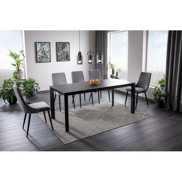 Table à manger Metropol 120-180 cm - Noir Table à manger Metropol 120-180 cm - Noir