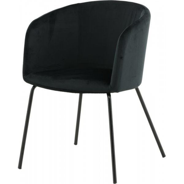 Tiber stol - Svart sammet Tiber stol - Svart sammet