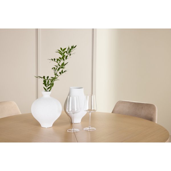 Matbord Strada med 4 st Night stolar - Beige/svart/whitewash