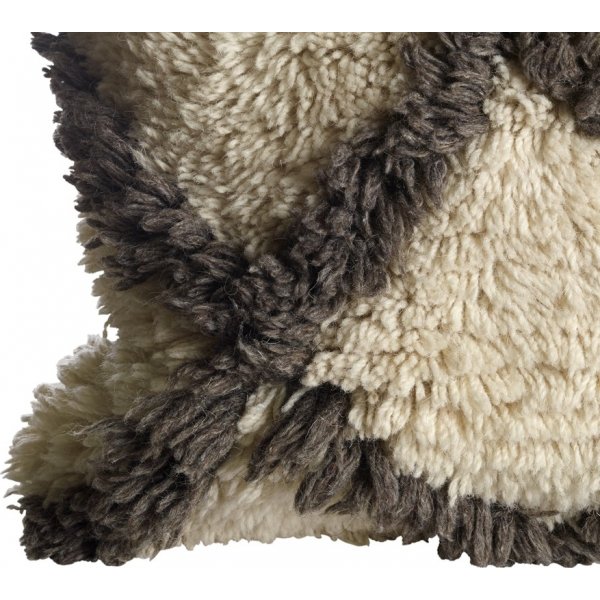 Housse de coussin Ellora 50 x 50 cm - Naturel/Marron Housse de coussin Ellora 50 x 50 cm - Naturel/Marron