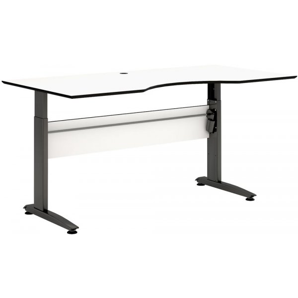Wilhelmina skrivbord - Svart/vit