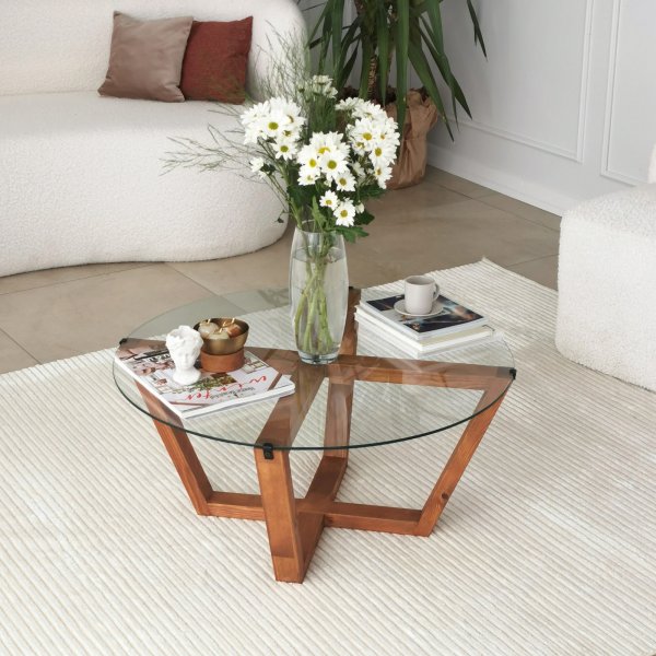 Table basse Lotus Ø75 cm - Bois Table basse Lotus Ø75 cm - Bois