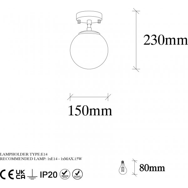 Atlas taklampa 10215 - Vintage Atlas taklampa 10215 - Vintage