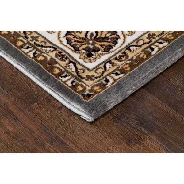 Tapis Dubai Mdaillon Wilton Gris