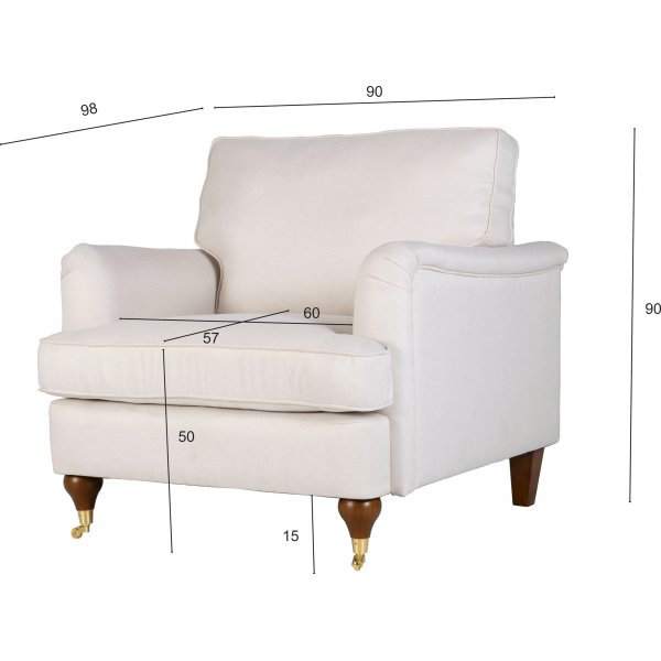 Ftlj beige tyg - Howard Watford Deluxe