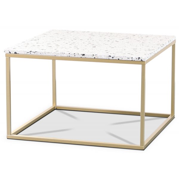 Terrazzo soffbord 75x75cm - Cosmos Terrazzo & underrede mssing