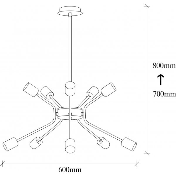 Plafonnier Verum 3831 - Noir/nickel Plafonnier Verum 3831 - Noir/nickel