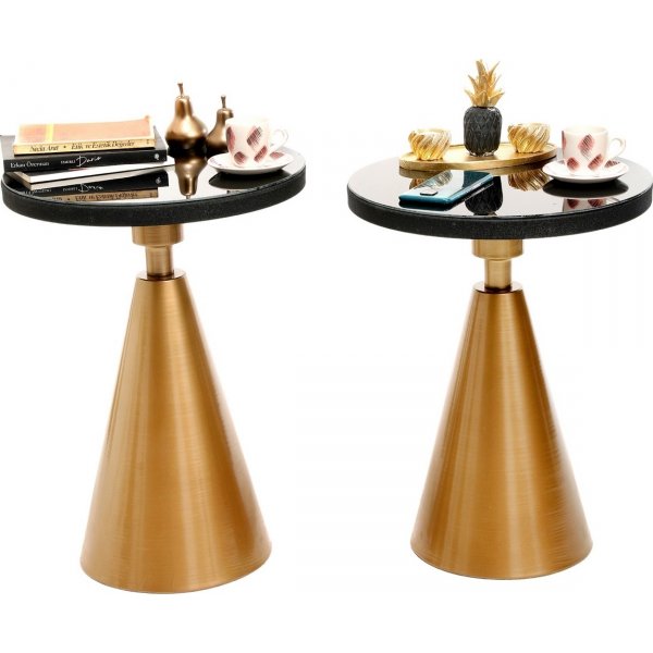 Set table d\\\'appoint Chalice 50/55 cm - Or/noir Set table d\\\'appoint Chalice 50/55 cm - Or/noir