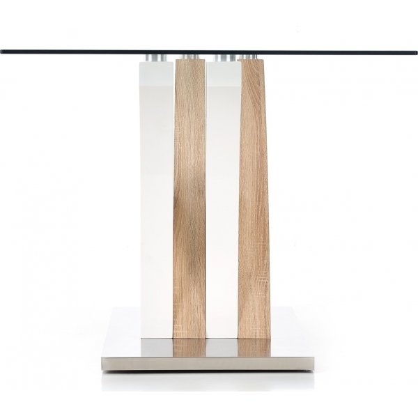 Table  manger Constanza 160 cm - Blanc/chne