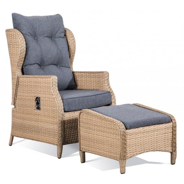 Brisbane f�t�lj med fotpall