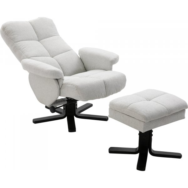 Sven reclinerftlj - Svart/Greige