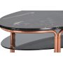 Iris soffbord oval - svart marmor