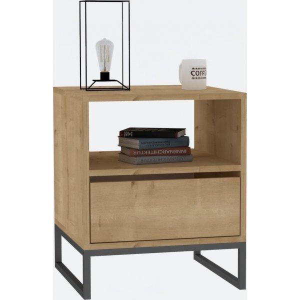 Lindau nachtkastje - Saffier eik