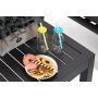 Morton Ftljset med bord & fotpallar (recliner) - Mrkgr/gr