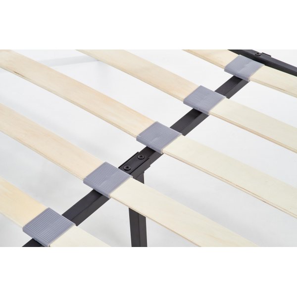 Saldus zwart bedframe 120x200 cm