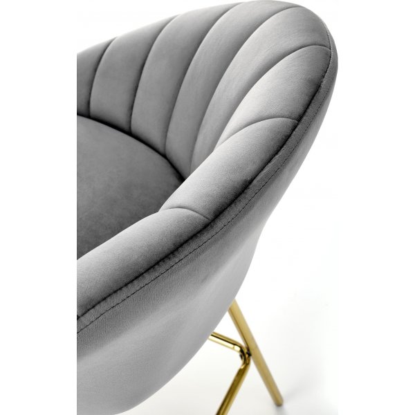 Tabouret de bar Pelican 112 - Gris/doré Tabouret de bar Pelican 112 - Gris/doré