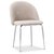 Tiffany velvet stol - Beige/Krom
