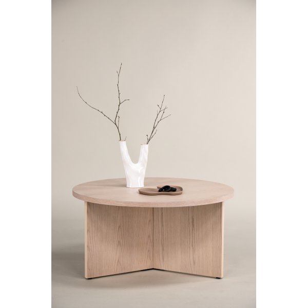 Melker soffbord 65 cm- Whitewash