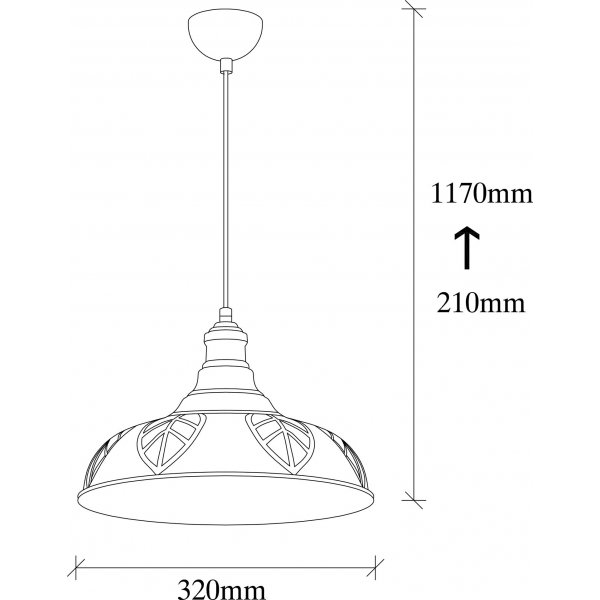 Plafonnier Samba 3714 - Cuivre