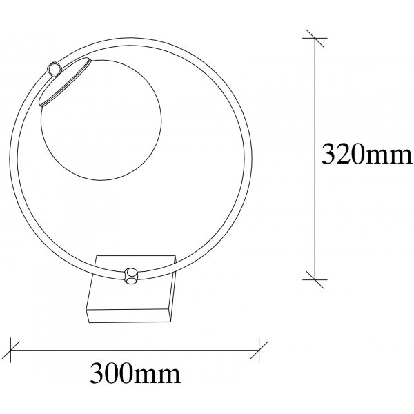 Lampe de table Dolly - Noir/blanc Lampe de table Dolly - Noir/blanc