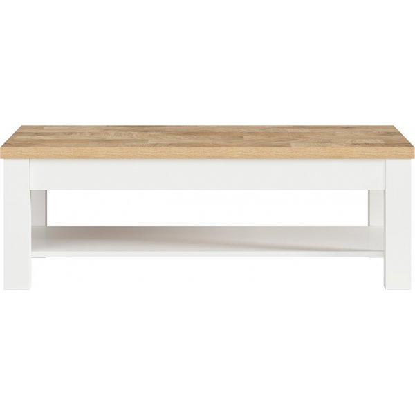 Table basse Dreviso 130 x 60 cm - Chêne Westminster/blanc Table basse Dreviso 130 x 60 cm - Chêne Westminster/blanc