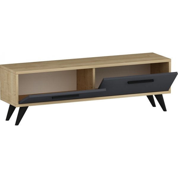 Melisa TV-bänk - Safir ek/antracit Melisa TV-bänk - Safir ek/antracit