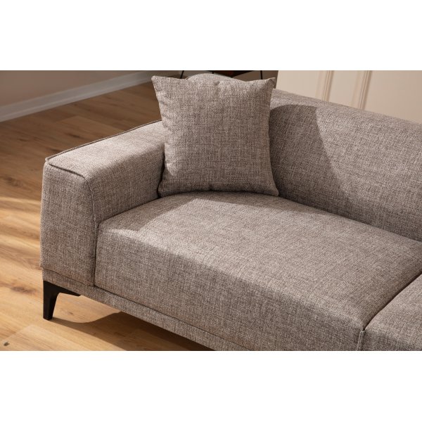 Canap 2 places Petra - Marron