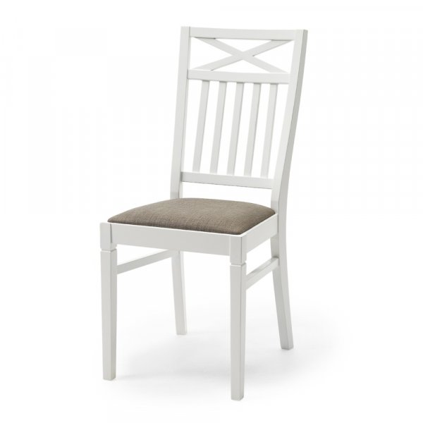 Mistral stol sits brun tygsits - Vit