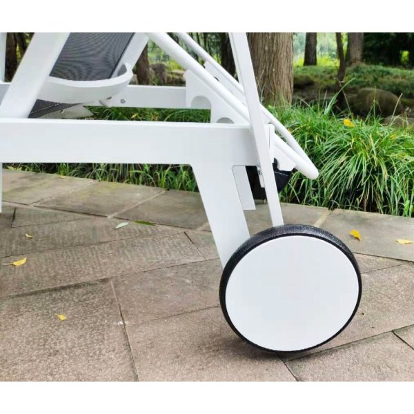 Lena solsäng - Vit / Grå Lena solsäng - Vit / Grå