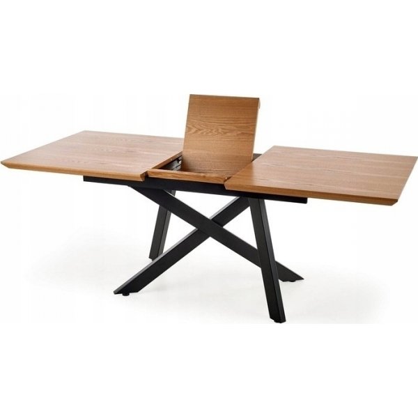 Table  manger Errol 180-240 x 90 cm - Chne/noir