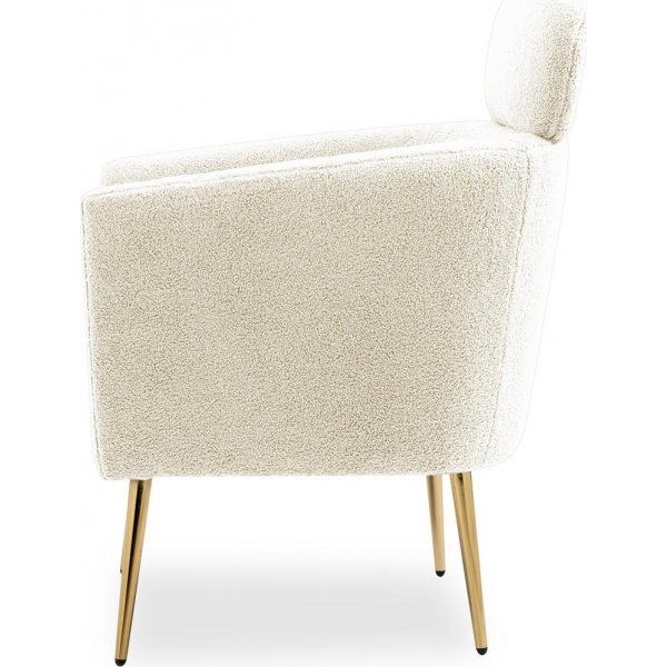 Fauteuil Calise - Blanc crème Fauteuil Calise - Blanc crème