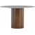 Table d'appoint Hrn 52 cm - Gris/noyer