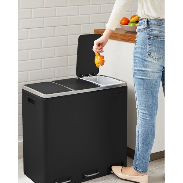 Poubelle Daloa 54 l - Noir Poubelle Daloa 54 l - Noir