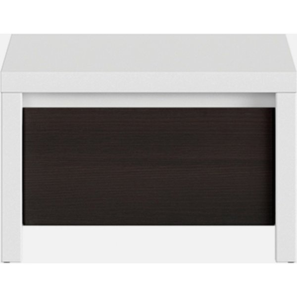 Chevet Caspian - Blanc/wengé Chevet Caspian - Blanc/wengé