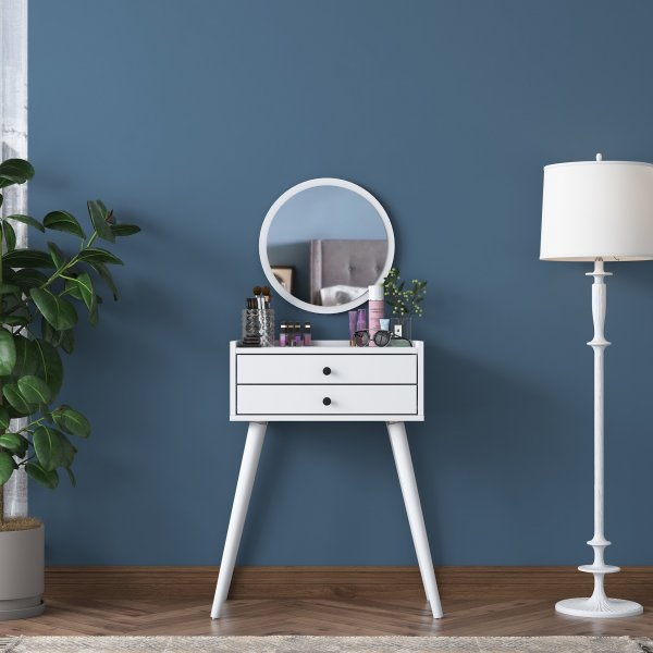 Bijou kaptafel 9 - 74 x 36,8 cm - Wit Bijou kaptafel 9 - 74 x 36,8 cm - Wit