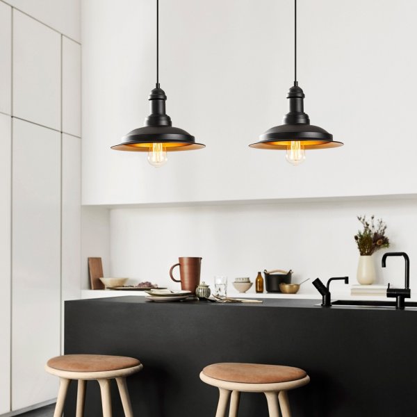 Plafonnier Samba 3776 - Noir/or Plafonnier Samba 3776 - Noir/or