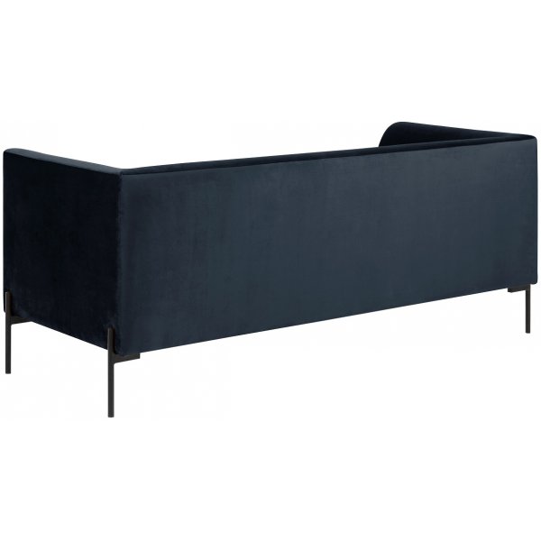 Anna 3-sits soffa i sammet - Mörkblå Anna 3-sits soffa i sammet - Mörkblå