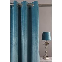 Velvet Gardinpar 240x140 cm - Turkose Velvet Gardinpar 240x140 cm - Turkose