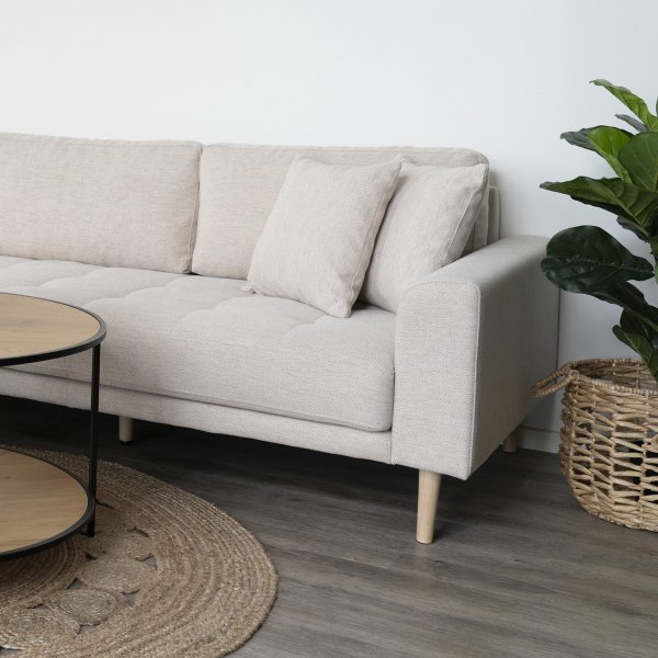 Coussin dcoratif Lido Sable 40 x 40 cm