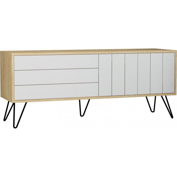 Picadilly TV-bänk - Ek/vit Picadilly TV-bänk - Ek/vit