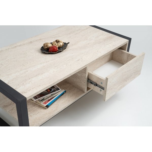 Haldizen soffbord - Svart/marmor Haldizen soffbord - Svart/marmor