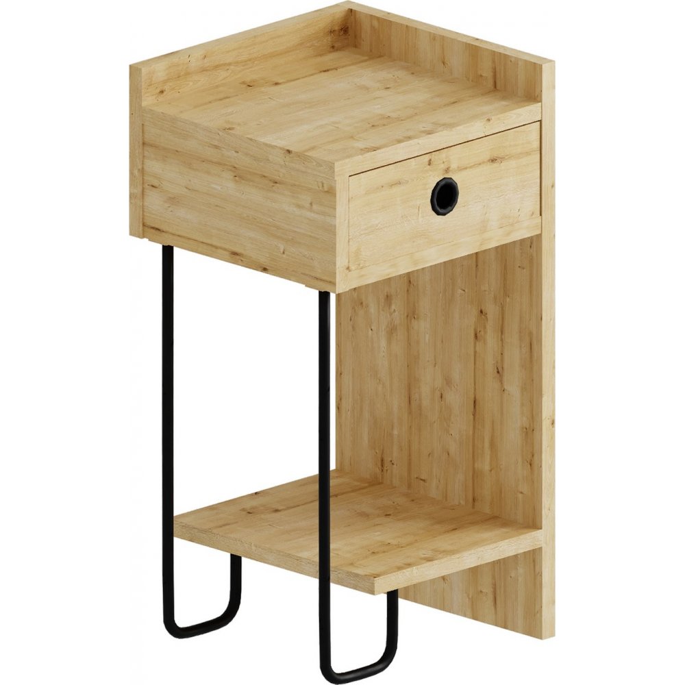 Canis sängbord höger - Ek - Sängbord