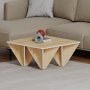 Adamas soffbord 80 x 80 cm - Ek/vit