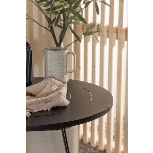 Bacong utematgrupp med 2 st Lina stolar - Beige/Svart