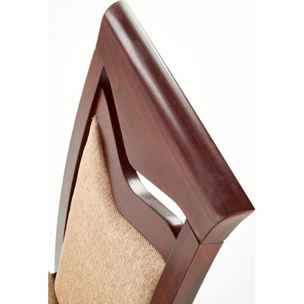 Chaise de salle à manger Melanie - Noyer/beige Chaise de salle à manger Melanie - Noyer/beige